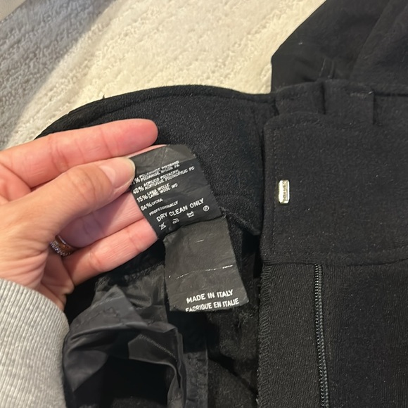 Vintage 80s Black wool blend Ski Snow Pants Small made in Italy size 8 US XS/S - Picture 10 of 12